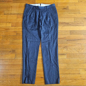 LANIERI Men's Blue Wool Trousers Pants Waist 30
